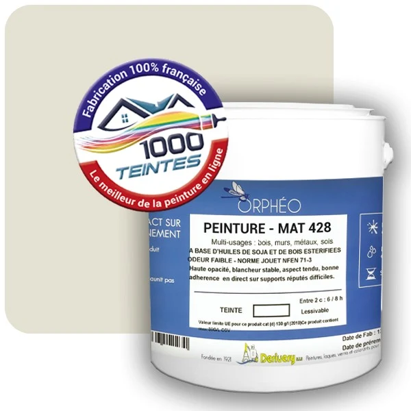 Peinture Anticorrosion Natura Orphéo® Les Jaunes (Mille Teintes E8-36) Intérieur/Extérieur MAT