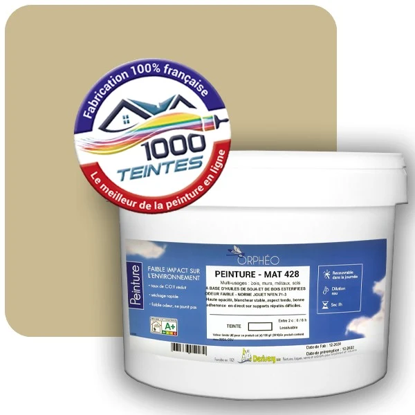 Peinture Anticorrosion Natura Orphéo® Les Jaunes (Mille Teintes E7-52) Intérieur/Extérieur MAT