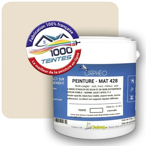 Peinture Anticorrosion Natura Orphéo® Les Jaunes (Mille Teintes E7-36) Intérieur/Extérieur MAT