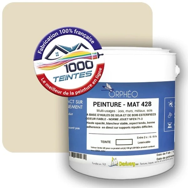 Peinture Anticorrosion Natura Orphéo® Les Jaunes (Mille Teintes E7-31) Intérieur/Extérieur MAT
