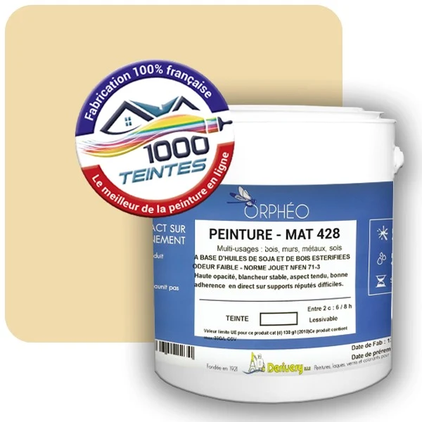 Peinture Anticorrosion Natura Orphéo® Les Jaunes (Mille Teintes E6-7) Intérieur/Extérieur MAT