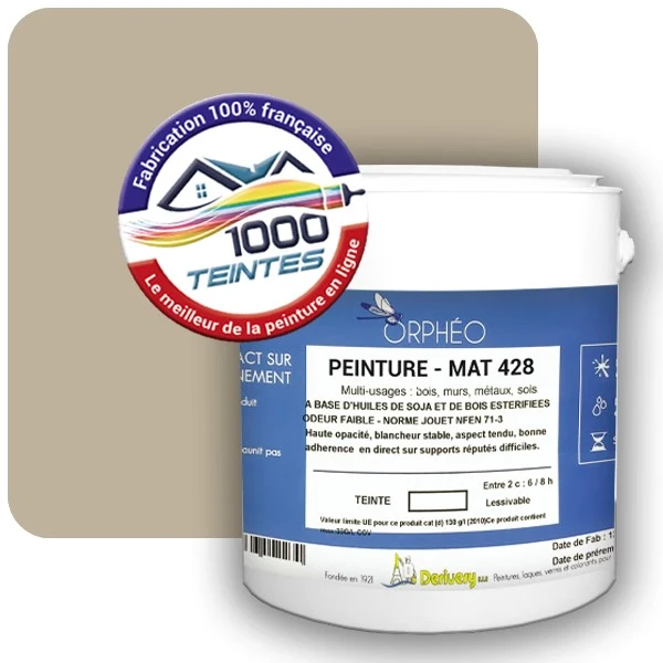 Peinture Anticorrosion Natura Orphéo® Les Jaunes (Mille Teintes E6-38) Intérieur/Extérieur MAT