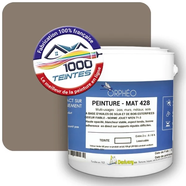 Peinture Anticorrosion Natura Orphéo® Les Bruns (Mille Teintes E5-19) Intérieur/Extérieur MAT