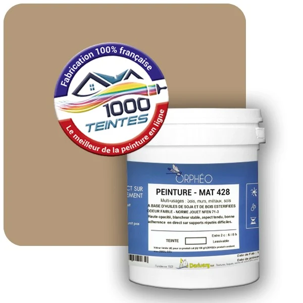 Peinture Anticorrosion Natura Orphéo® Les Bruns (Mille Teintes E5-18) Intérieur/Extérieur MAT