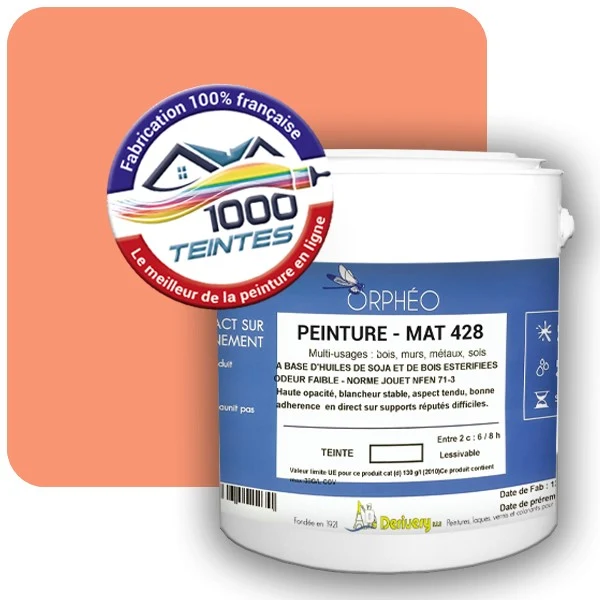 Peinture Anticorrosion Natura Orphéo® Les Rouges (Mille Teintes E3-24) Intérieur/Extérieur MAT