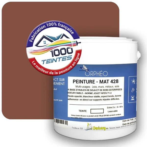 Peinture Anticorrosion Natura Orphéo® Les Rouges (Mille Teintes E3-15) Intérieur/Extérieur MAT