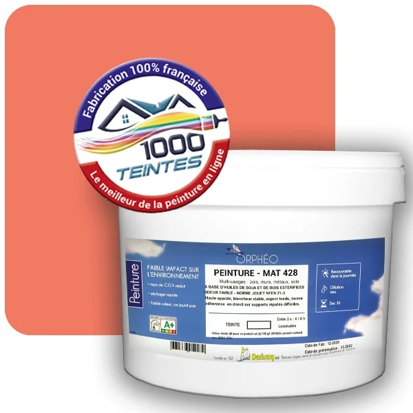Peinture Anticorrosion Natura Orphéo® Les Rouges (Mille Teintes E3-4) Intérieur/Extérieur MAT