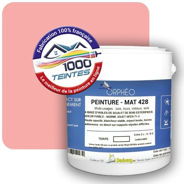Peinture Anticorrosion Natura Orphéo® Les Roses (Mille Teintes E2-42) Intérieur/Extérieur MAT