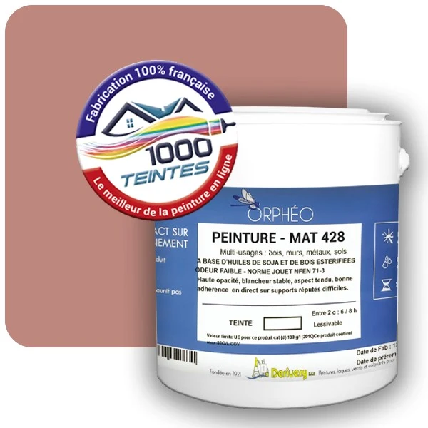 Peinture Anticorrosion Natura Orphéo® Les Roses (Mille Teintes E2-33) Intérieur/Extérieur MAT