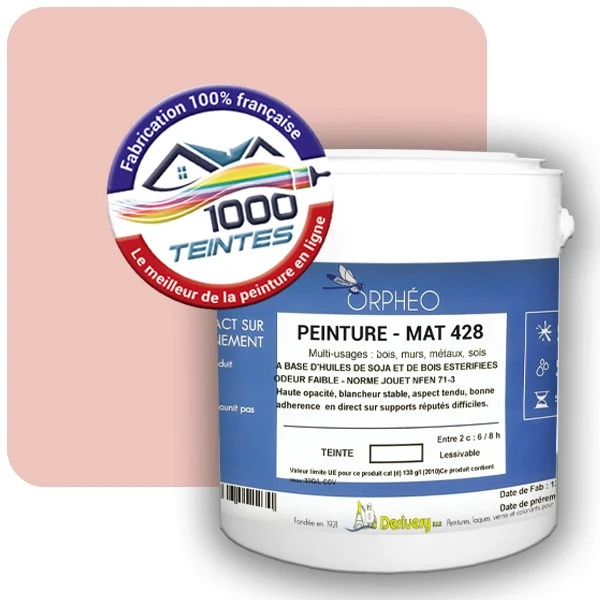 Peinture Anticorrosion Natura Orphéo® Les Roses (Mille Teintes E2-32) Intérieur/Extérieur MAT