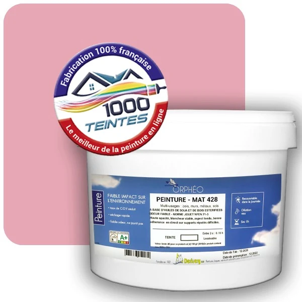 Peinture Anticorrosion Natura Orphéo® Les Roses (Mille Teintes E2-3) Intérieur/Extérieur MAT