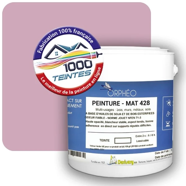 Peinture Anticorrosion Natura Orphéo® Les Roses (Mille Teintes E1-8) Intérieur/Extérieur MAT
