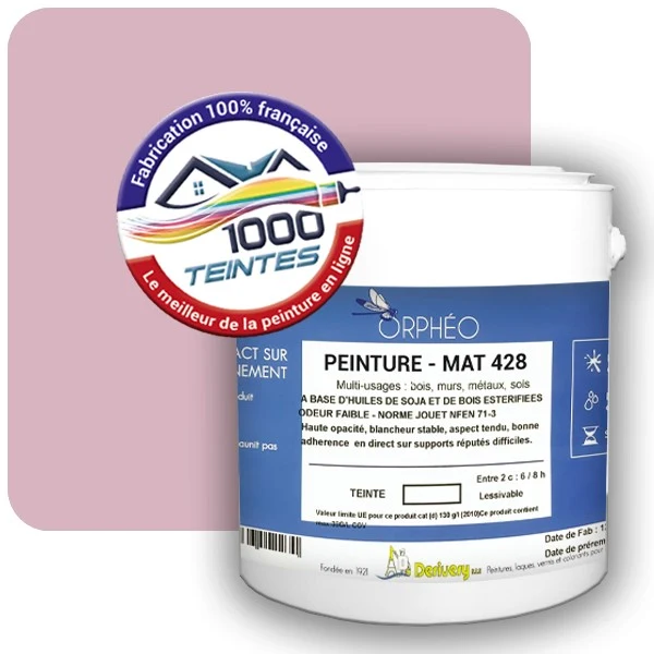 Peinture Anticorrosion Natura Orphéo® Les Roses (Mille Teintes E1-7) Intérieur/Extérieur MAT