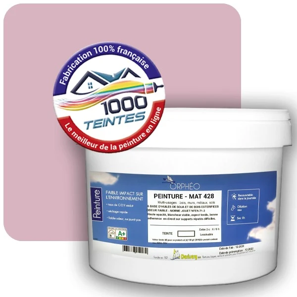 Peinture Anticorrosion Natura Orphéo® Les Roses (Mille Teintes E1-7) Intérieur/Extérieur MAT