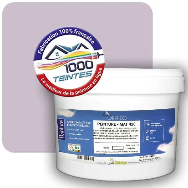 Peinture Anticorrosion Natura Orphéo® Les Violets (Mille Teintes E15-52) Intérieur/Extérieur MAT