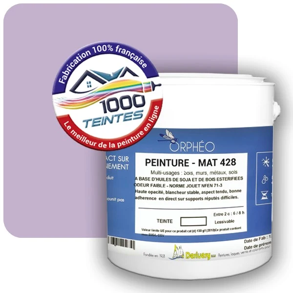 Peinture Anticorrosion Natura Orphéo® Les Violets (Mille Teintes E15-43) Intérieur/Extérieur MAT