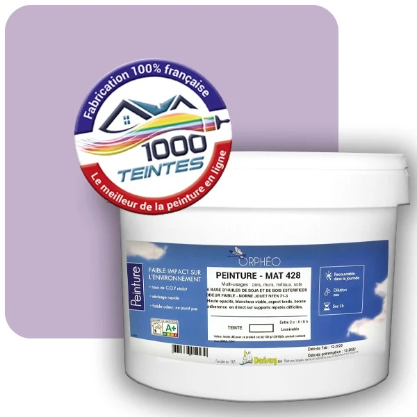 Peinture Anticorrosion Natura Orphéo® Les Violets (Mille Teintes E15-43) Intérieur/Extérieur MAT