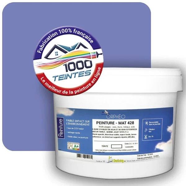 Peinture Anticorrosion Natura Orphéo® Les Violets (Mille Teintes E15-4) Intérieur/Extérieur MAT