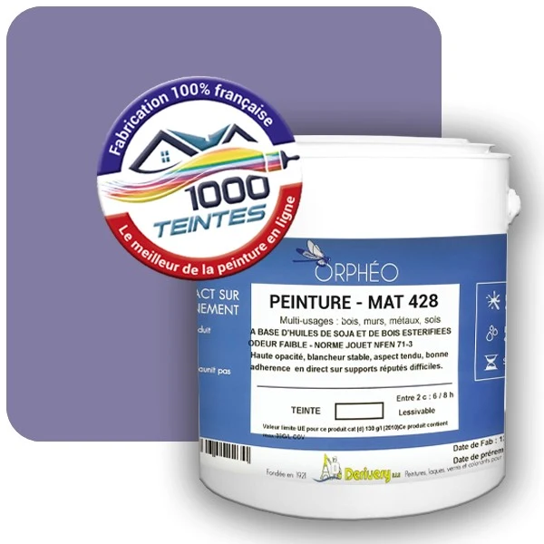 Peinture Anticorrosion Natura Orphéo® Les Violets (Mille Teintes E15-34) Intérieur/Extérieur MAT
