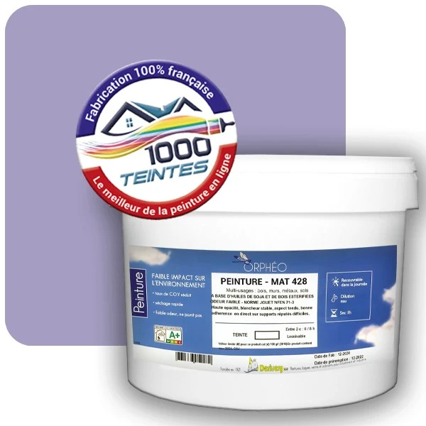 Peinture Anticorrosion Natura Orphéo® Les Violets (Mille Teintes E15-33) Intérieur/Extérieur MAT