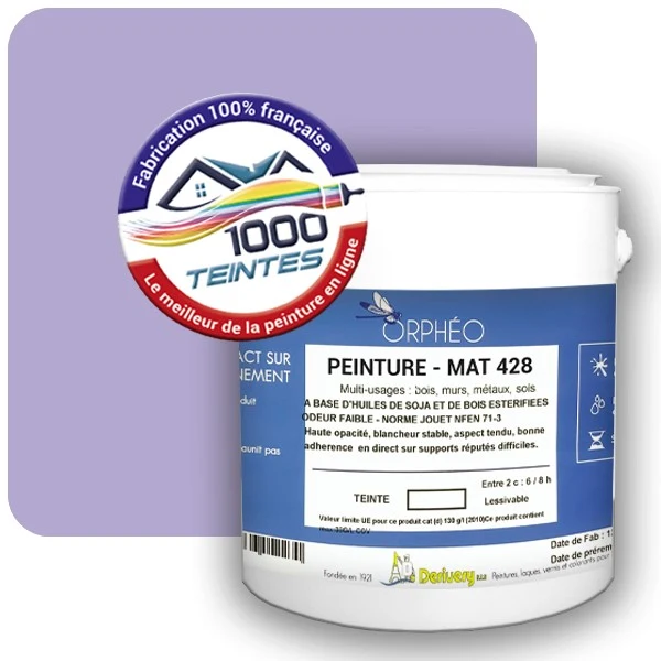 Peinture Anticorrosion Natura Orphéo® Les Violets (Mille Teintes E15-28) Intérieur/Extérieur MAT
