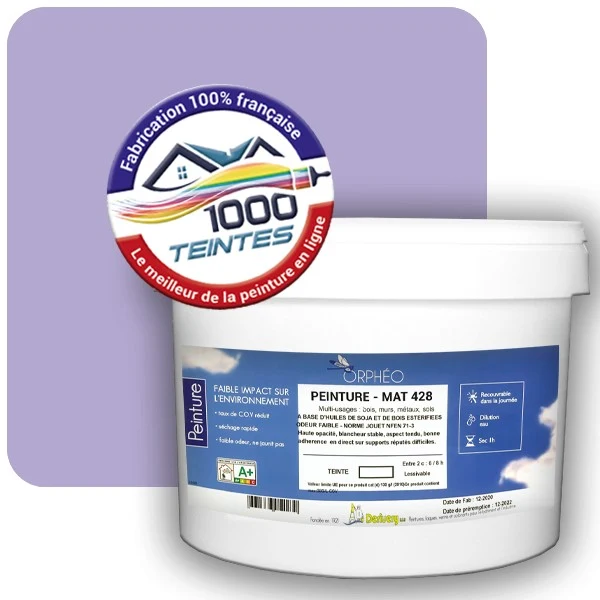 Peinture Anticorrosion Natura Orphéo® Les Violets (Mille Teintes E15-28) Intérieur/Extérieur MAT