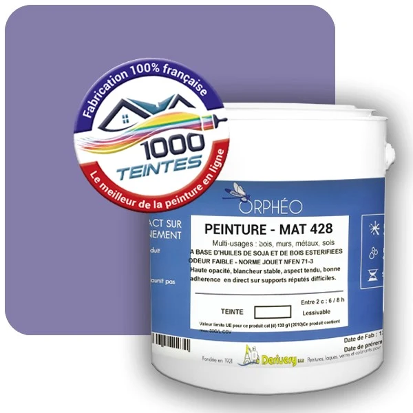Peinture Anticorrosion Natura Orphéo® Les Violets (Mille Teintes E15-24) Intérieur/Extérieur MAT