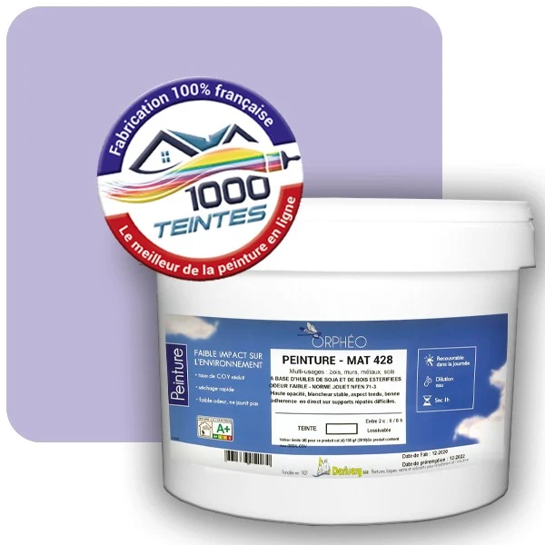 Peinture Anticorrosion Natura Orphéo® Les Violets (Mille Teintes E15-23) Intérieur/Extérieur MAT