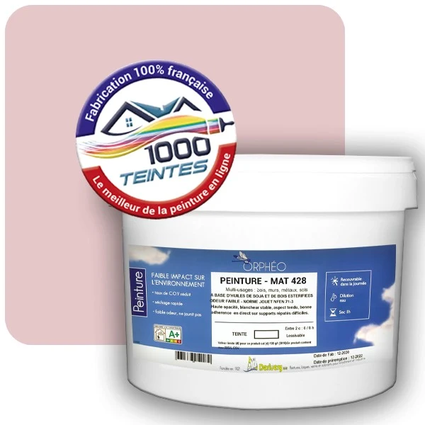 Peinture Anticorrosion Natura Orphéo® Les Roses (Mille Teintes E1-51) Intérieur/Extérieur MAT