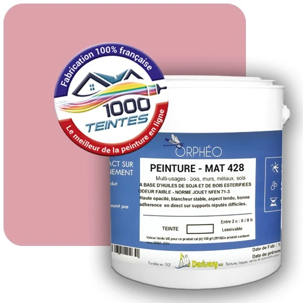 Peinture Anticorrosion Natura Orphéo® Les Roses (Mille Teintes E1-48) Intérieur/Extérieur MAT