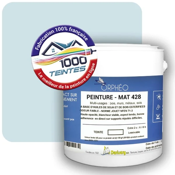 Peinture Anticorrosion Natura Orphéo® Les Bleus (Mille Teintes E14-6) Intérieur/Extérieur MAT