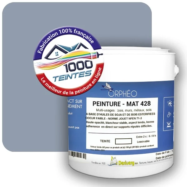 Peinture Anticorrosion Natura Orphéo® Les Bleus (Mille Teintes E14-58) Intérieur/Extérieur MAT