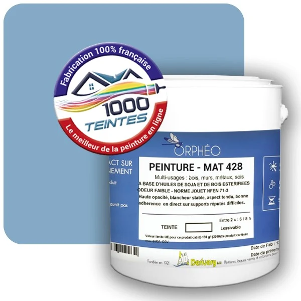 Peinture Anticorrosion Natura Orphéo® Les Bleus (Mille Teintes E14-53) Intérieur/Extérieur MAT