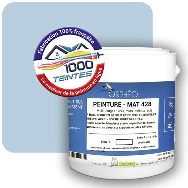 Peinture Anticorrosion Natura Orphéo® Les Bleus (Mille Teintes E14-52) Intérieur/Extérieur MAT