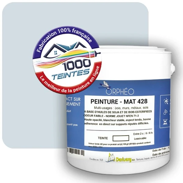 Peinture Anticorrosion Natura Orphéo® Les Bleus (Mille Teintes E14-51) Intérieur/Extérieur MAT