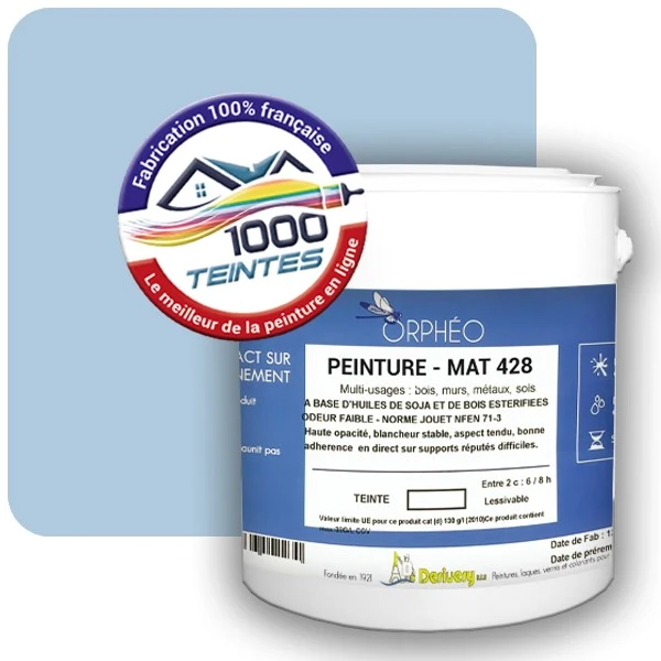 Peinture Anticorrosion Natura Orphéo® Les Bleus (Mille Teintes E14-47) Intérieur/Extérieur MAT