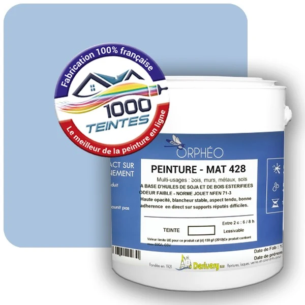 Peinture Anticorrosion Natura Orphéo® Les Bleus (Mille Teintes E14-42) Intérieur/Extérieur MAT