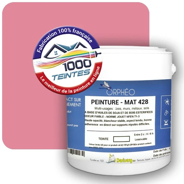 Peinture Anticorrosion Natura Orphéo® Les Roses (Mille Teintes E1-44) Intérieur/Extérieur MAT