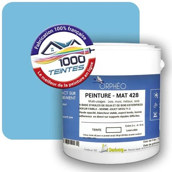 Peinture Anticorrosion Natura Orphéo® Les Bleus (Mille Teintes E14-3) Intérieur/Extérieur MAT