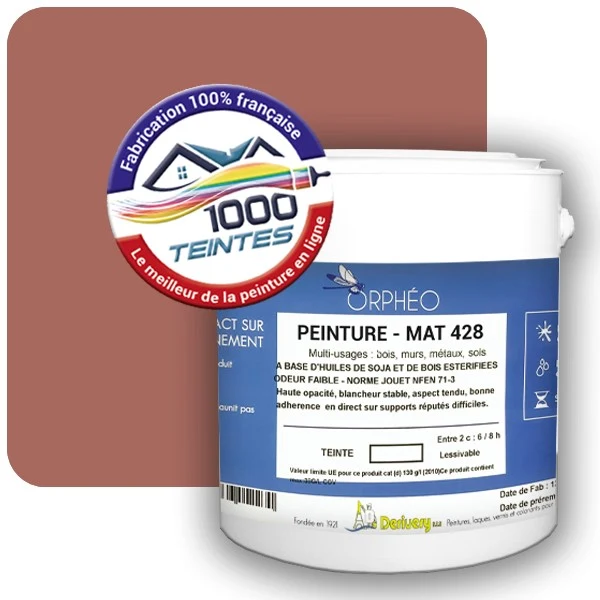 Peinture Anticorrosion Natura Orphéo® Les Roses (Mille Teintes E2-34) Intérieur/Extérieur MAT