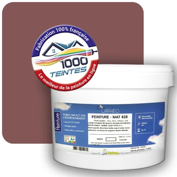 Peinture Anticorrosion Natura Orphéo® Les Roses (Mille Teintes E1-55) Intérieur/Extérieur MAT