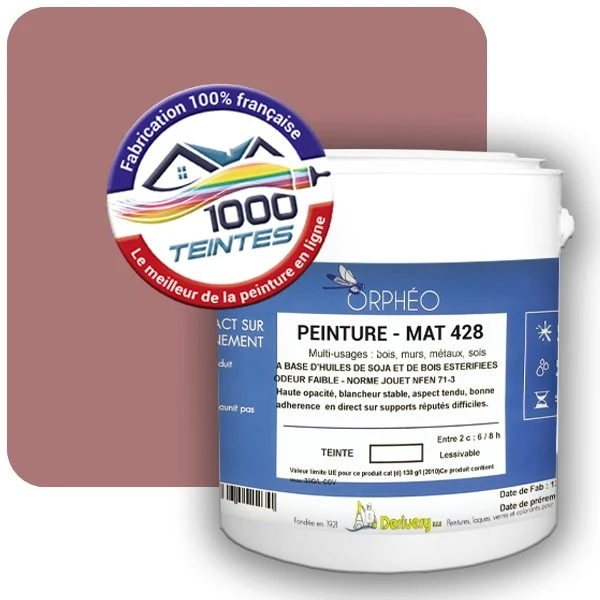 Peinture Anticorrosion Natura Orphéo® Les Roses (Mille Teintes E1-54) Intérieur/Extérieur MAT
