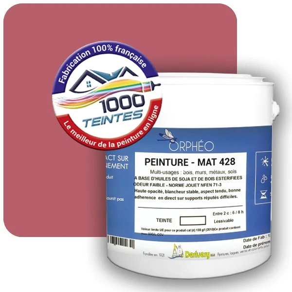 Peinture Anticorrosion Natura Orphéo® Les Roses (Mille Teintes E1-50) Intérieur/Extérieur MAT