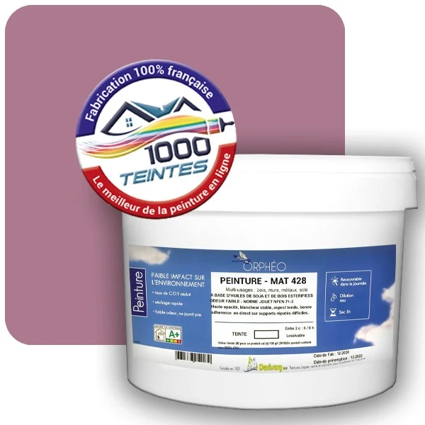 Peinture Anticorrosion Natura Orphéo® Les Roses (Mille Teintes E1-9) Intérieur/Extérieur MAT