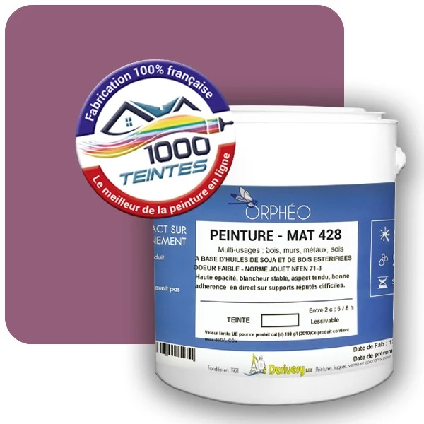 Peinture Anticorrosion Natura Orphéo® Les Roses (Mille Teintes E1-5) Intérieur/Extérieur MAT