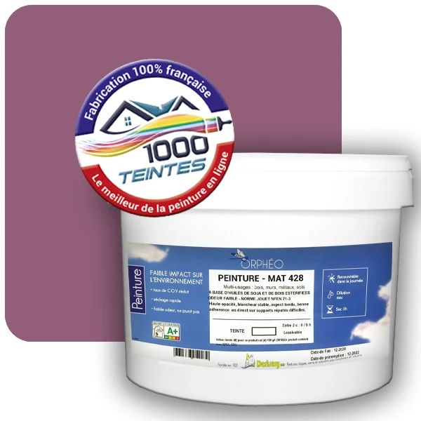 Peinture Anticorrosion Natura Orphéo® Les Roses (Mille Teintes E1-5) Intérieur/Extérieur MAT