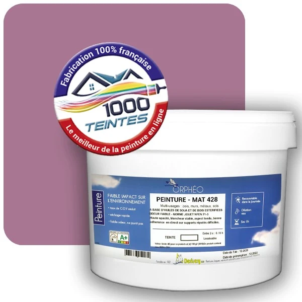 Peinture Anticorrosion Natura Orphéo® Les Roses (Mille Teintes E1-4) Intérieur/Extérieur MAT