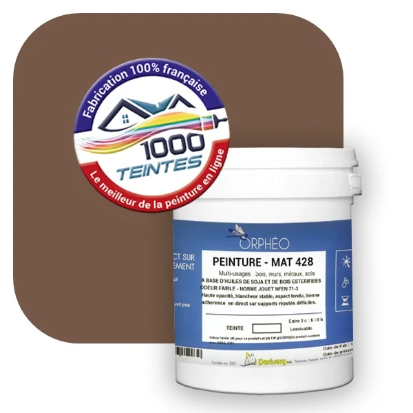 Peinture Anticorrosion Natura Orphéo® Brun Pâle (RAL Classic 8025) Intérieur/Extérieur MAT