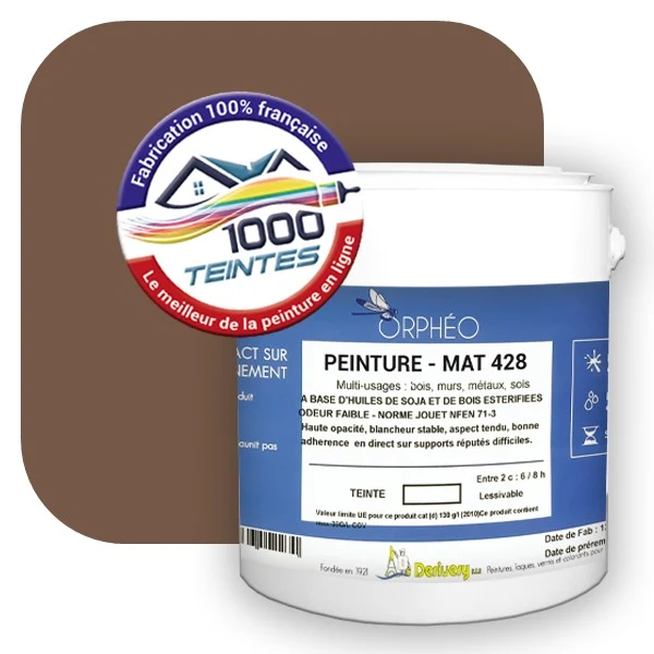 Peinture Anticorrosion Natura Orphéo® Brun Pâle (RAL Classic 8025) Intérieur/Extérieur MAT