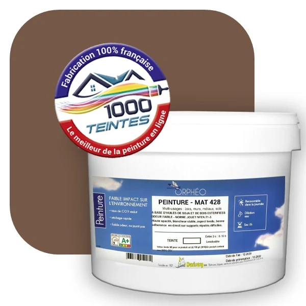 Peinture Anticorrosion Natura Orphéo® Brun Pâle (RAL Classic 8025) Intérieur/Extérieur MAT